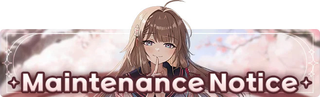 [Maintenance] 11/17 (Mon) Update Maintenance